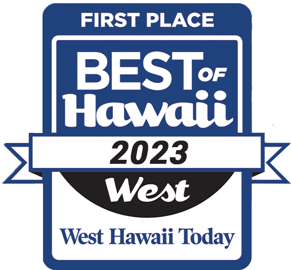 first place best of Hawaii 2023 badge