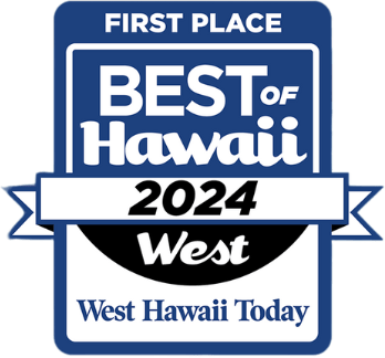 first place best of Hawaii 2024 badge